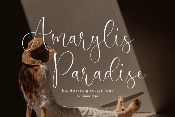 Amarylis Paradise: A Handwritten Script Font for Editorial Elegance