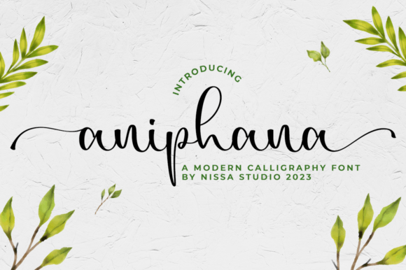 Aniphana: The Modern Script Typeface for Elegant Branding
