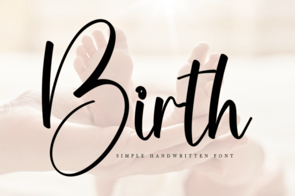 Birth Typeface: A Friendly Handwritten Font for Web Design