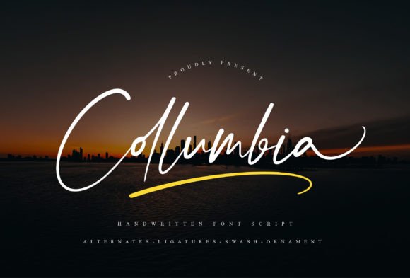 Collumbia: The Elegant Script Font for Polished Brand Identity