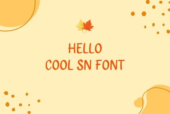 Cool Sn: A Fresh Handwritten Typeface for Modern Branding