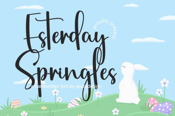 Esterday Springles: A Handwritten Typeface for Editorial Design