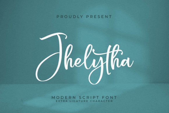Jhelytha: A Modern Script Typeface for Digital Brand Identity