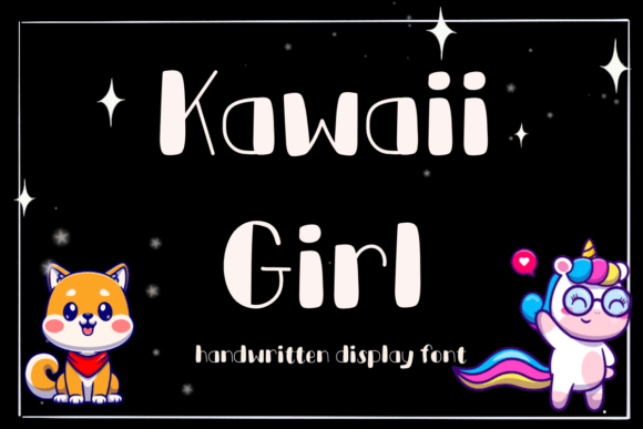 Kawaii Girl: A Sweet Handwritten Typeface for Brand Identity