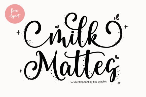Milk Mattes: A Romantic Script Font for Editorial Design