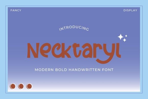 Necktaryl: The Modern Bold Handwritten Typeface for Memorable Brands