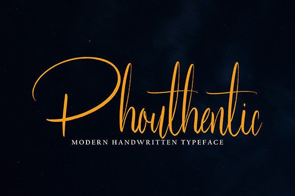 Phouthentic: Elevating Editorial Design with Authentic Script Typography