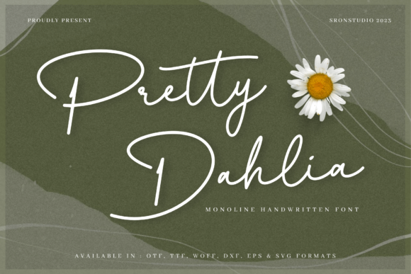 Pretty Dahlia: A Romantic Script Typeface for Handmade Branding
