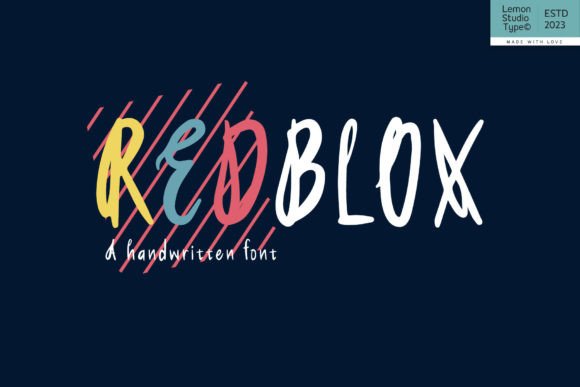 Redblox: The Enchanting Script Font for Handmade Crafts
