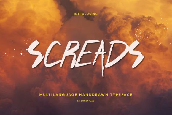 Screads: A Bold Script Font for Editorial Impact