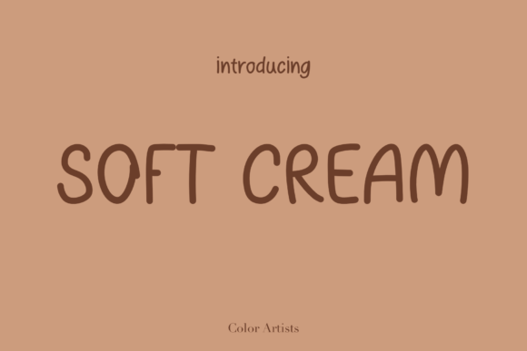 Soft Cream Font for Sweet Branding Touches